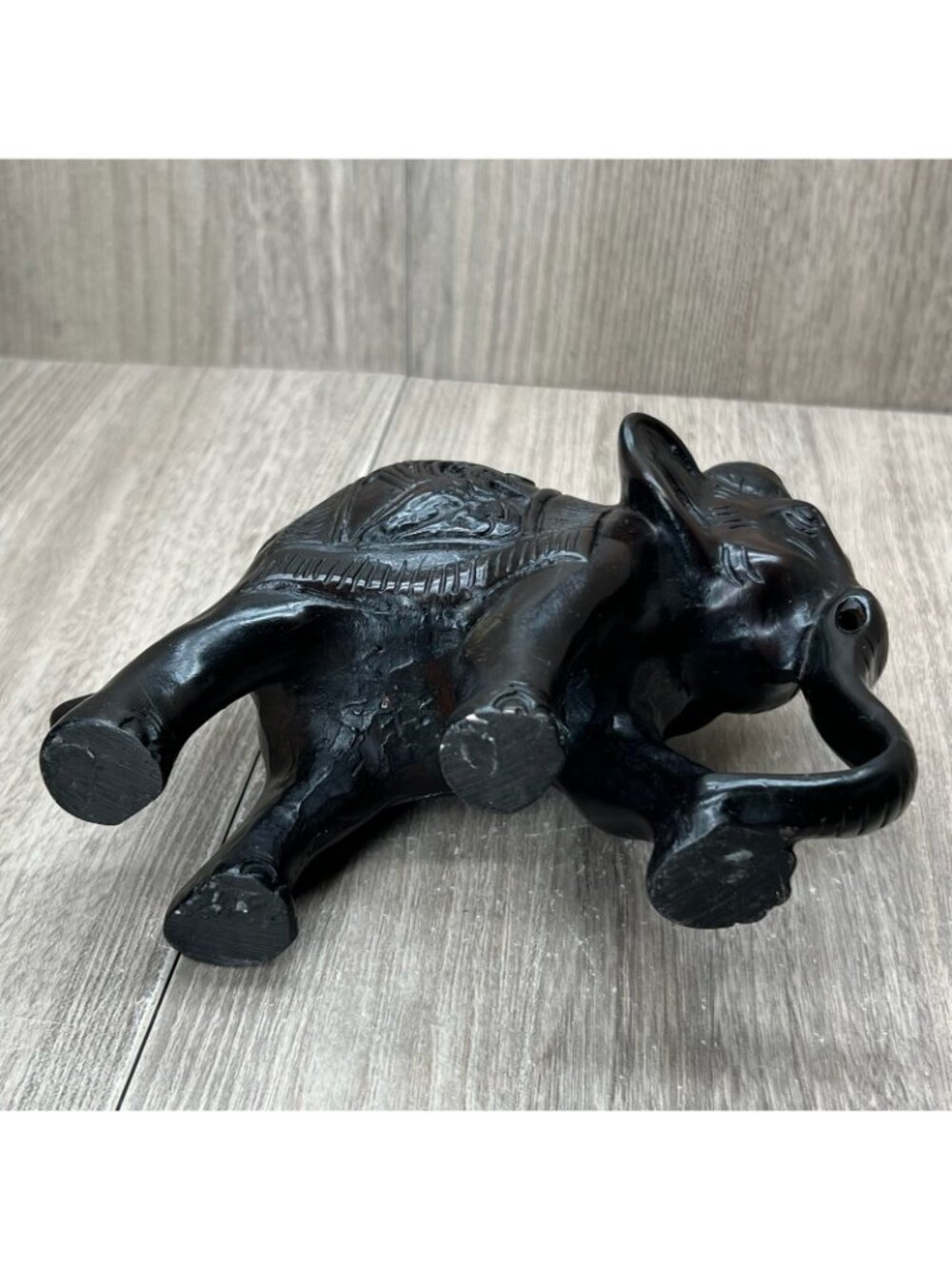 Elephant Figurine Statue Home Decor Lucky Charm Collectible - Picture 10 of 13